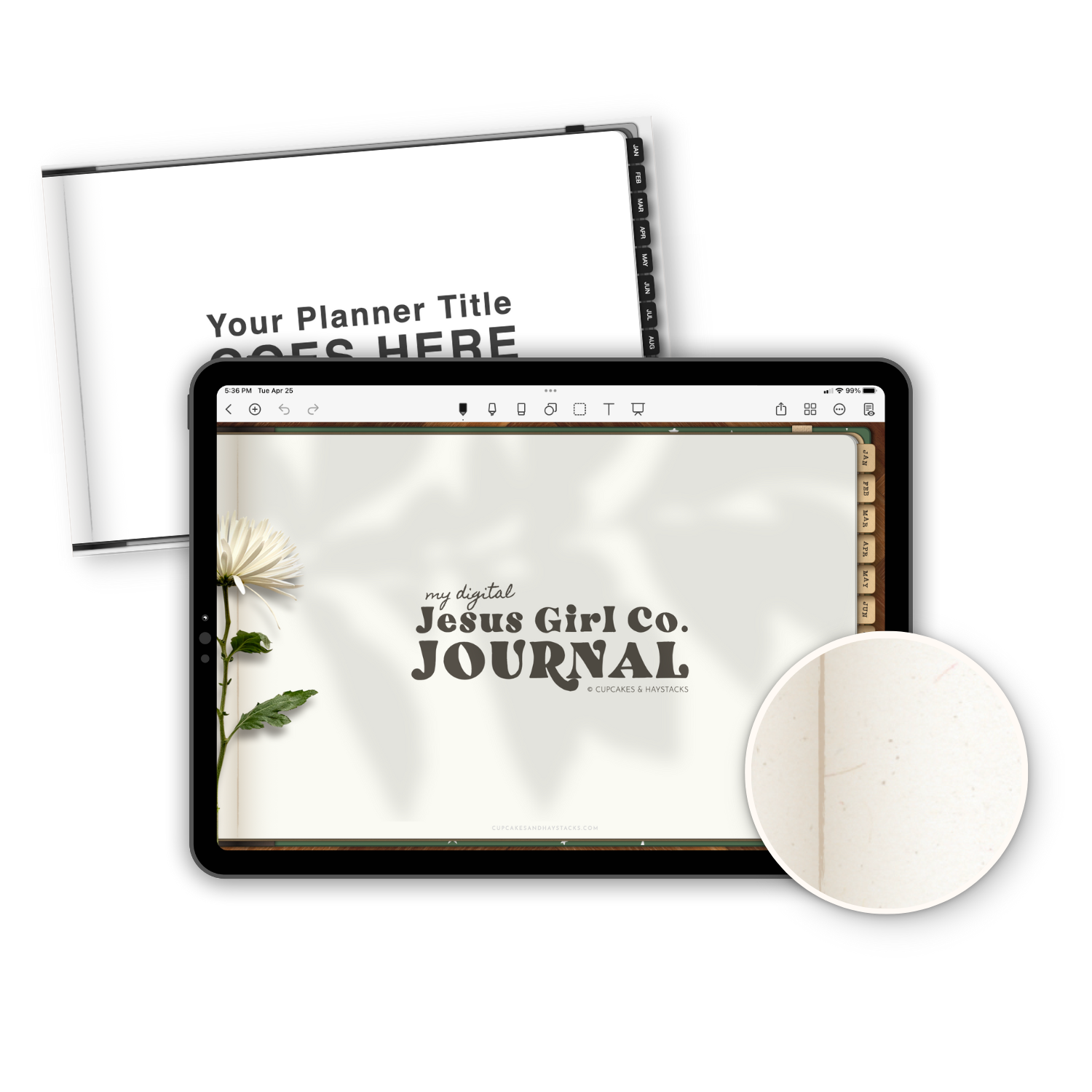 Realistic Digital Journal with Stickers & Templates. – Ware of